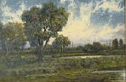 Charles S. Dorion marshland France oil painting artist